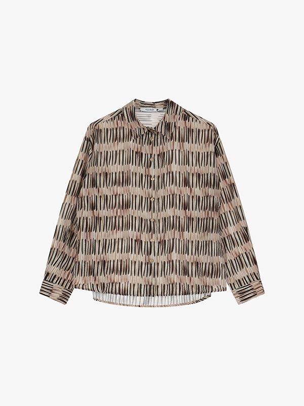 PLEASE CHEMISE A MOTIF DE LIGNES REGULIERES