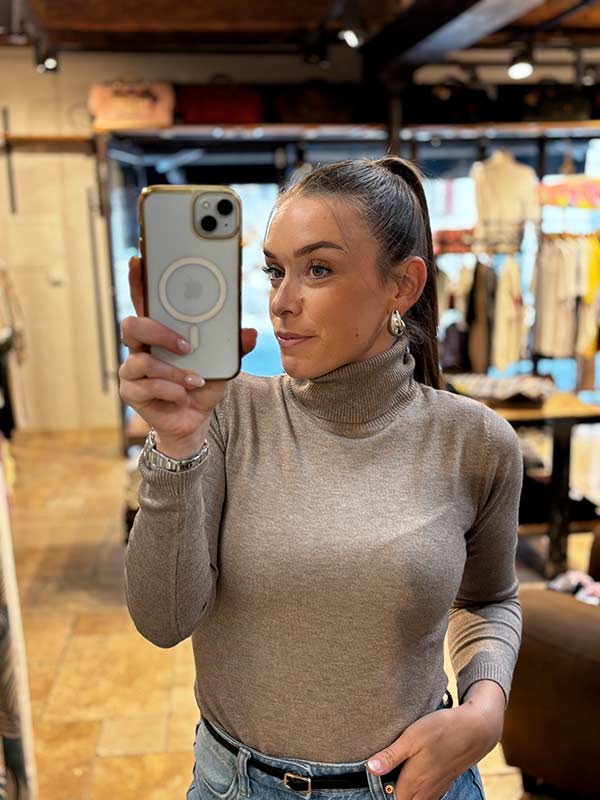 PULL COL ROULE REGULAR FIT