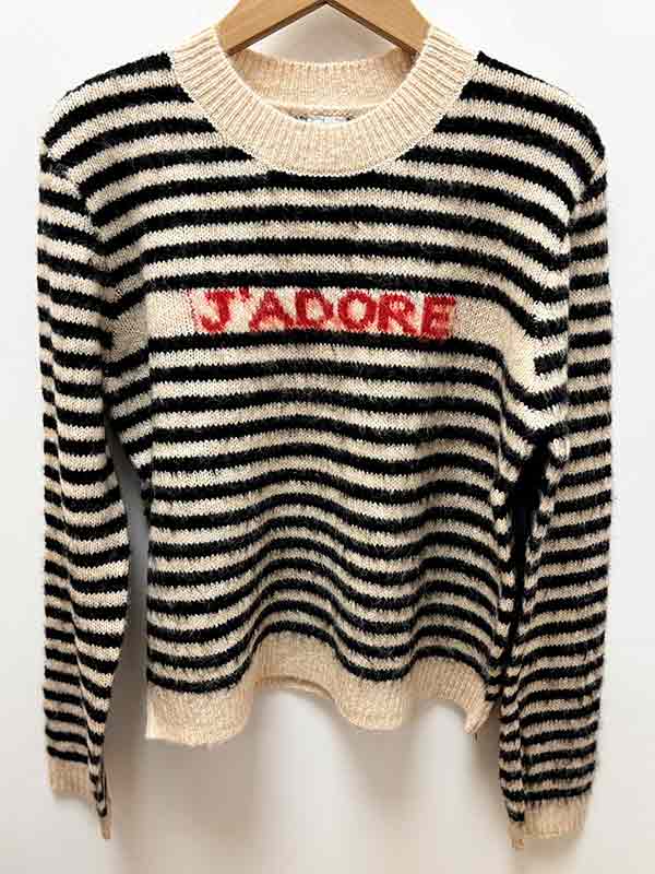 PULL EN MAILLE "J'ADORE" – Image 2